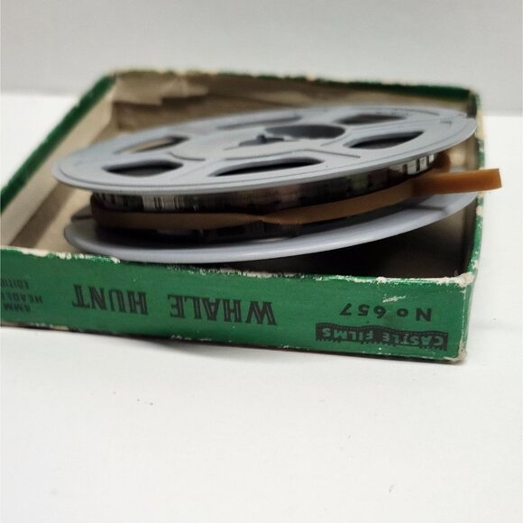 Vintage 8mm Film "Whale Hunt" Movie Reel Castle Films IOB - Picture 3 of 11
